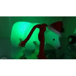 partij acryl ijsberen met ledverlichting - kerst -