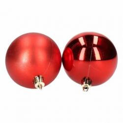 Rode kerstballen 28 stuks 6 cm - Kerstballen