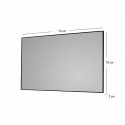 Badkamerspiegel Sanicare Q-Mirrors 75x70x2cm Zwart