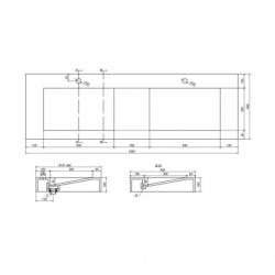 Wastafel Dubbel Ideavit Solidsquare 150x46x10 cm Solid Su...