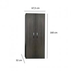 Kolomkast Sanicare Q1/Q4/Q12 2-Deurs Soft-Closing Chromen...