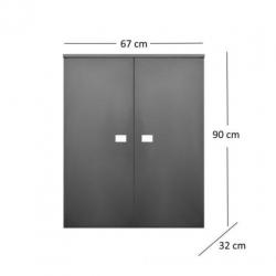 Kolomkast Sanicare Q5 2 Soft-Close Deuren 90 cm Hoogglans...