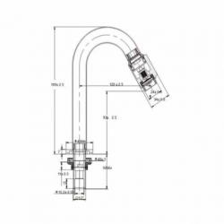 Toiletkraan Valencia De Luxe Chroom Keramisch Binnenwerk