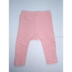 Noppies Roze Broekje Legging Broek Wit Stipjes maat 50 56 48