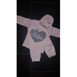 Newborn Set Roze Wit Zwart 50 56