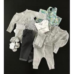 New Born kleding (unisex/jongen)maat 50 - eenmalig gewassen