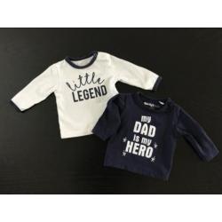 New Born kleding (unisex/jongen)maat 50 - eenmalig gewassen