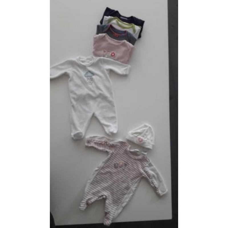 Pakketje rompers/pakjes Dirkje/Petit Bateau,Hema