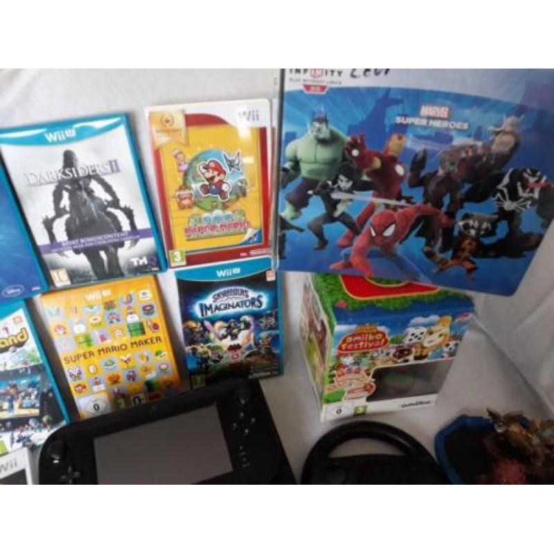 Complete wii u set met 13krasvrije spellen/ Disney infinity