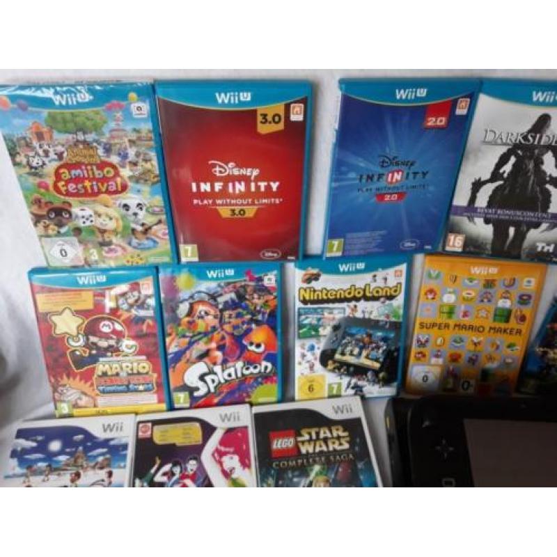 Complete wii u set met 13krasvrije spellen/ Disney infinity